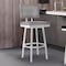 Armen Living Balboa 26" Counter Height Swivel Vintage Gray and Brushed Stainless Steel Bar Stool LCBBBABSVG26 - alternate 3